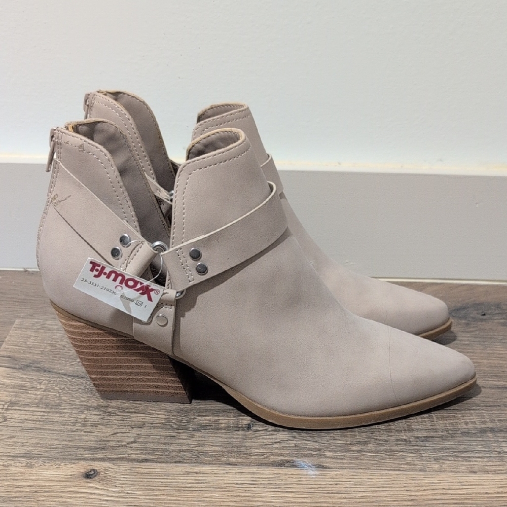 Dolce Vita Taupe Ankle Booties